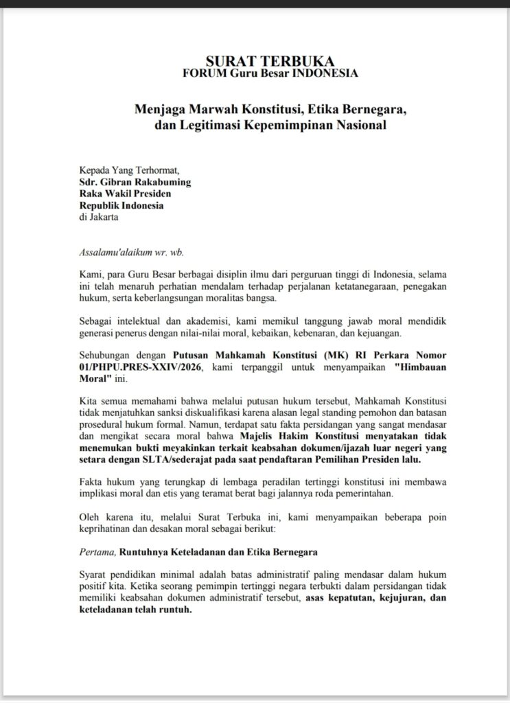 150 Guru Besar Kirim Surat Terbuka: Desak Gibran Mundur dari Wapres Demi Marwah Konstitusi whatsapp image 2026 10 21 at 13.26.50